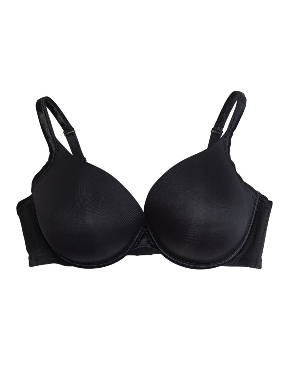 Cacique 44DD Black Padded Underwire Bra Adjustable Straps Hook Closure 4414